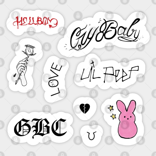 Lil online peep stickers